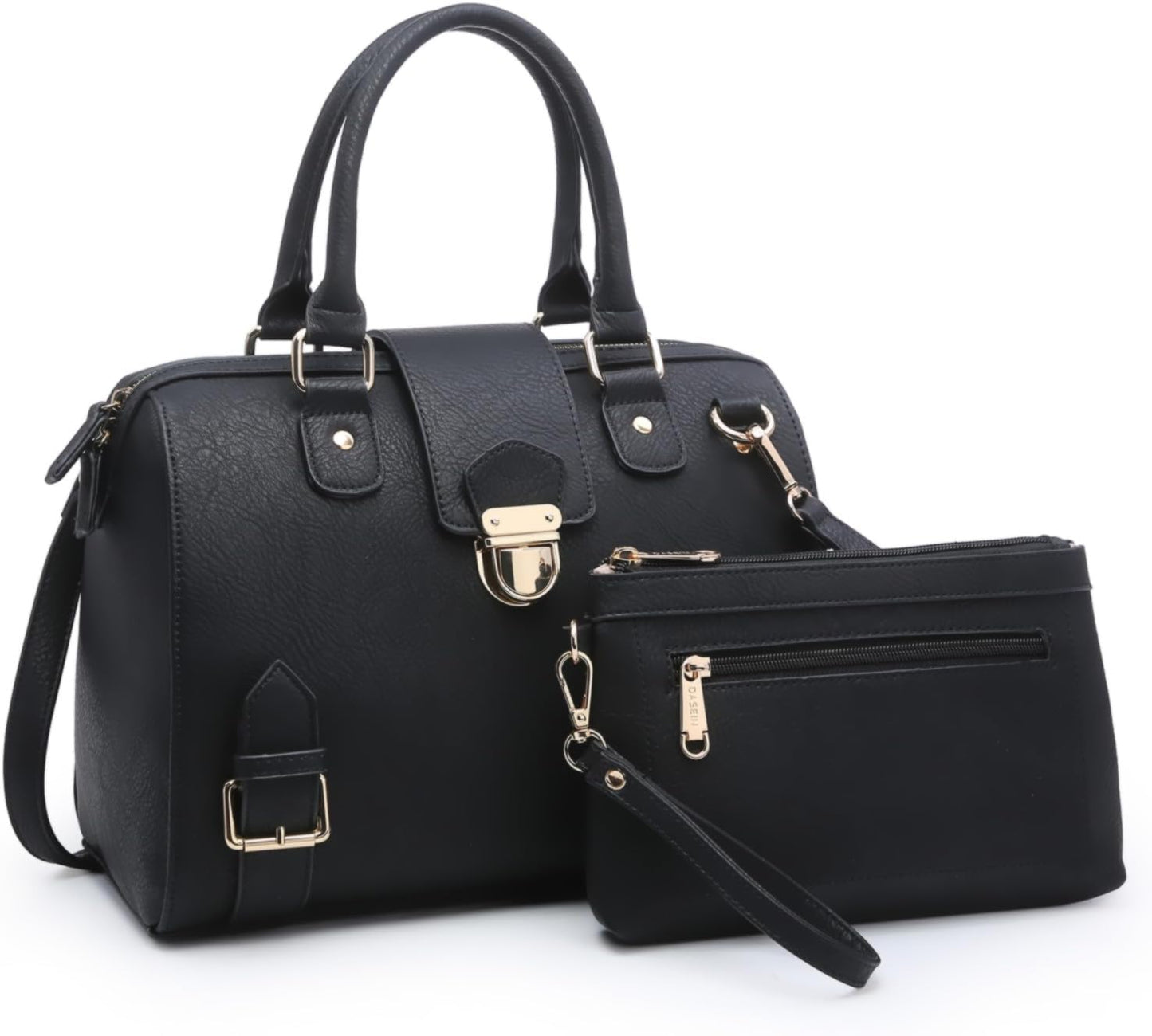 Women Barrel Handbags Fashion Satchel Bags Top Handle Shoulder Purses Vegan Leather Work Tote