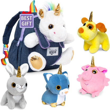 Wolf Backpack, Wolf Toys for Kids 3-5, Toddler Husky Stuffed Animal Gifts for 2 3 4 5 Year Old Girl Boy