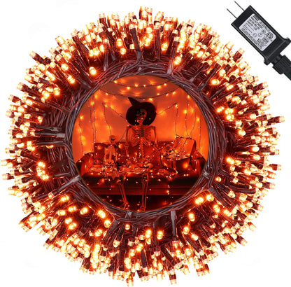 114Ft Christmas String Lights - Outdoor, 300 LED Connectable with Timer, 8 Modes Tree Lights Fairy Twinkle for Garden, Wedding, Indoor/Outdoor Xmas Decor (Cool White)