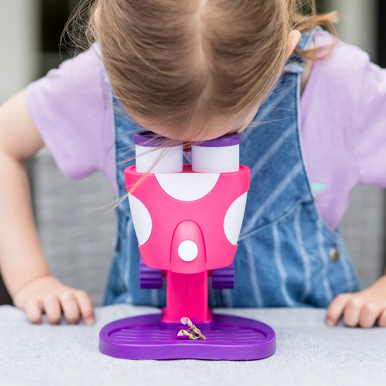 Geosafari Jr. Pink My First Kids Microscope Toy, Preschool Science, STEM Toy, Classroom Must Haves, Ages 3+