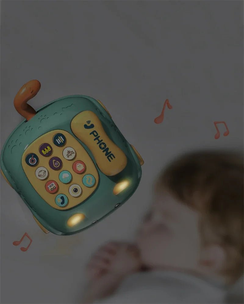 “Baby 3 - in - 1 Musical Phone Toy – Toddler Interactive Learning Montessori Toy with Lights, Cat Telephone & Storytelling for Early Education” - RELUX.STORE