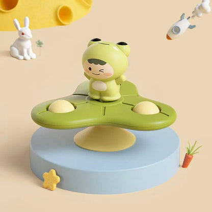 "Baby Montessori Spin Cup Top – Bath Toy with Suction, Rotating Rattles & Sensory Fidget Spinner for Early Learning" 🍼🌀✨ - RELUX.STORE