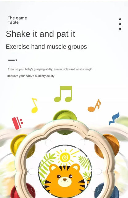 “Baby Musical Drum Toy – Montessori Early Learning & Interactive Music Toy for Toddlers 1 - 3, Hand Development & Sensory Play” - RELUX.STORE