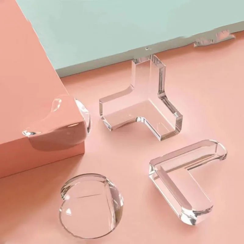 “Baby Safety Corner Protectors – 4/8/12pcs Transparent Silicone Table Edge Guards | Child Anti - Collision Corner Cushions for Furniture Protection” - RELUX.STORE
