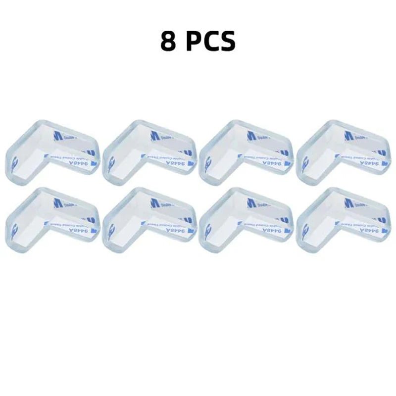 “Baby Safety Corner Protectors – 4/8/12pcs Transparent Silicone Table Edge Guards | Child Anti - Collision Corner Cushions for Furniture Protection” - RELUX.STORE