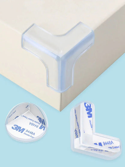 “Baby Safety Corner Protectors – 4/8/12pcs Transparent Silicone Table Edge Guards | Child Anti - Collision Corner Cushions for Furniture Protection” - RELUX.STORE