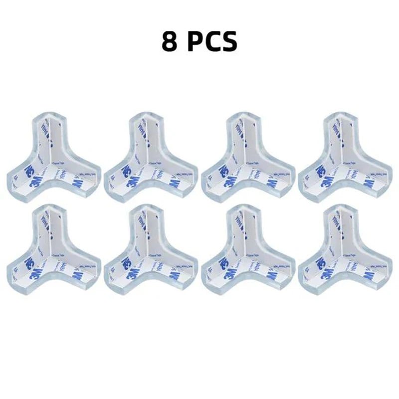 “Baby Safety Corner Protectors – 4/8/12pcs Transparent Silicone Table Edge Guards | Child Anti - Collision Corner Cushions for Furniture Protection” - RELUX.STORE