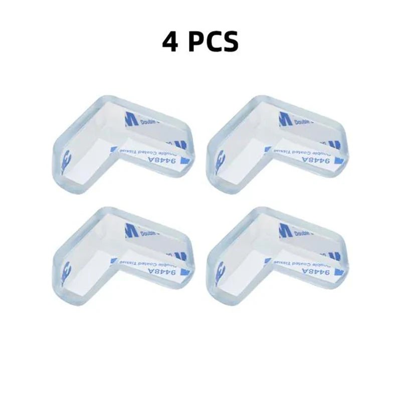 “Baby Safety Corner Protectors – 4/8/12pcs Transparent Silicone Table Edge Guards | Child Anti - Collision Corner Cushions for Furniture Protection” - RELUX.STORE