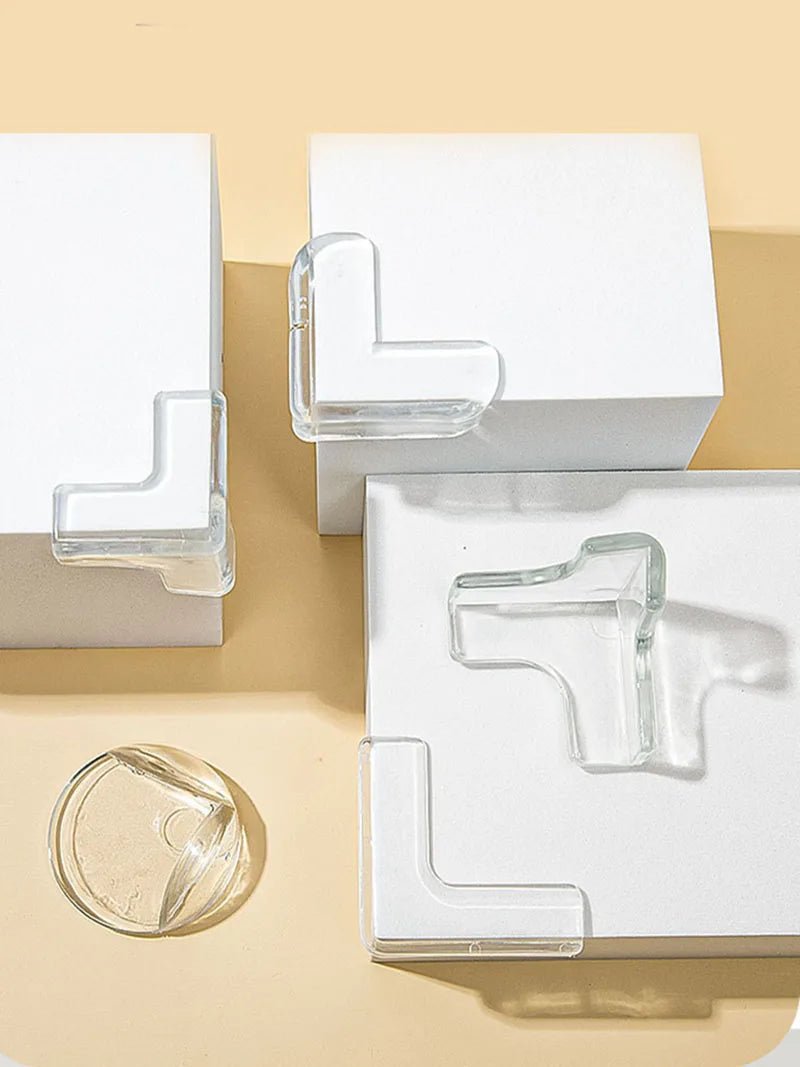 “Baby Safety Corner Protectors – 4/8/12pcs Transparent Silicone Table Edge Guards | Child Anti - Collision Corner Cushions for Furniture Protection” - RELUX.STORE