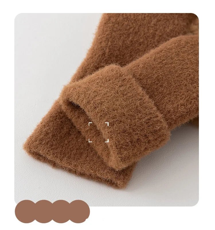 Baby Socks For Girls Boys Shoes Velvet Winter Thicken Warm Cartoon Bear Newborn Floor Sock Non Slip Soft Toddler First Walker - RELUX.STOREBaby Socks For Girls Boys Shoes Velvet Winter Thicken Warm Cartoon Bear Newborn Floor Sock Non Slip Soft Toddler First Walker