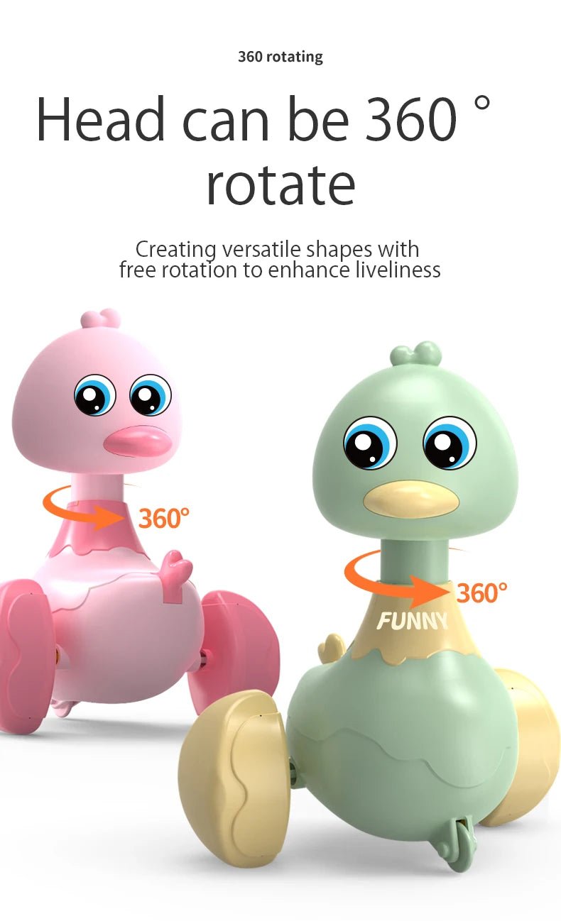 “Baby Toy Swing Duck Pull - Back Car – Cartoon Animal Inertia Vehicle for Toddlers, Early Education Toy for Boys & Girls” - RELUX.STORE