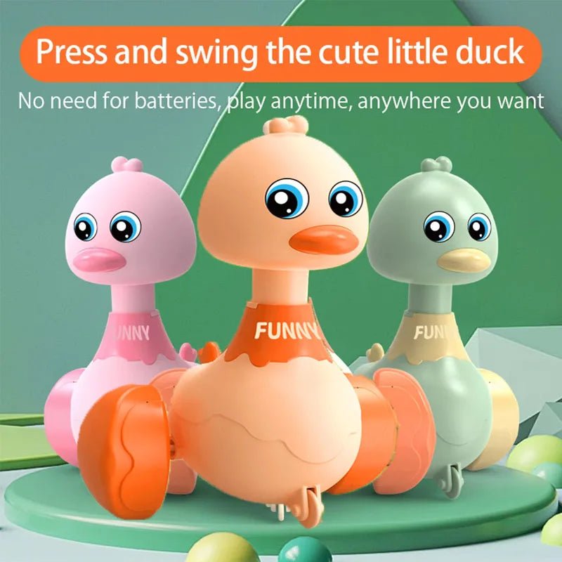 “Baby Toy Swing Duck Pull - Back Car – Cartoon Animal Inertia Vehicle for Toddlers, Early Education Toy for Boys & Girls” - RELUX.STORE