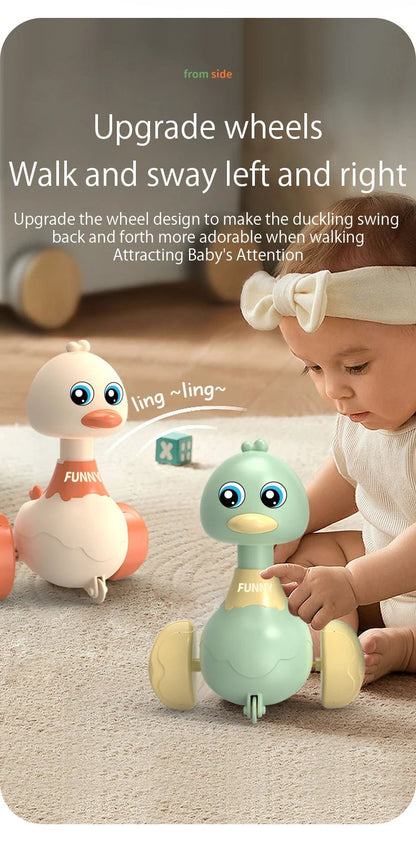 “Baby Toy Swing Duck Pull - Back Car – Cartoon Animal Inertia Vehicle for Toddlers, Early Education Toy for Boys & Girls” - RELUX.STORE