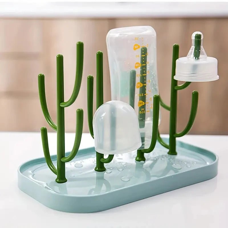 Baby Tree - shaped Milk Bottle Drain Rack, Dust - proof Milk Bottle Holder, Cup Drain Rack Easter Gift - RELUX.STOREBaby Tree - shaped Milk Bottle Drain Rack, Dust - proof Milk Bottle Holder, Cup Drain Rack Easter Gift