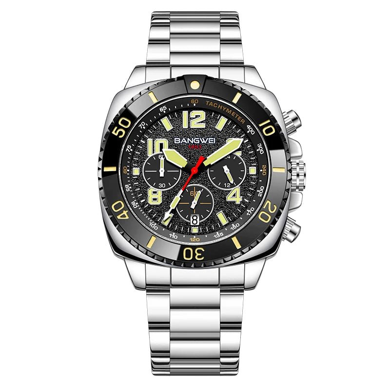 BANGWEI 2025 Luxury Watches Men Fashion Sports Quartz Wristwatches 30M Waterproof Luminous Chronograph Mens Watch Reloj Hombre - RELUX.STORE
