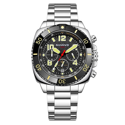 BANGWEI 2025 Luxury Watches Men Fashion Sports Quartz Wristwatches 30M Waterproof Luminous Chronograph Mens Watch Reloj Hombre - RELUX.STORE