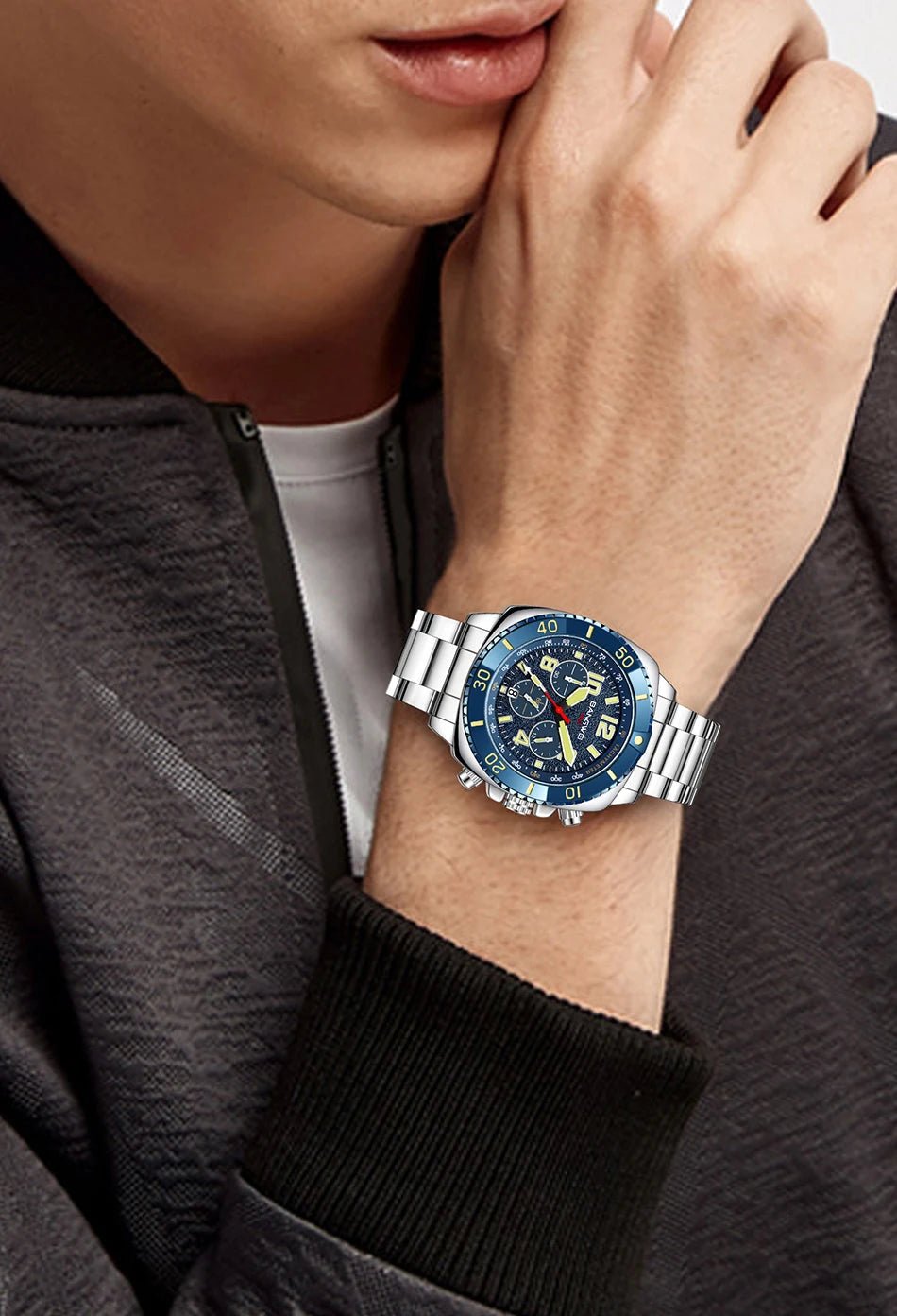 BANGWEI 2025 Luxury Watches Men Fashion Sports Quartz Wristwatches 30M Waterproof Luminous Chronograph Mens Watch Reloj Hombre - RELUX.STORE
