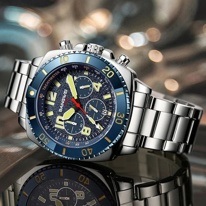 BANGWEI 2025 Luxury Watches Men Fashion Sports Quartz Wristwatches 30M Waterproof Luminous Chronograph Mens Watch Reloj Hombre - RELUX.STORE