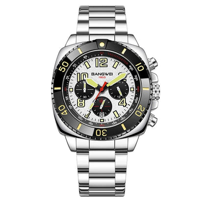 BANGWEI 2025 Luxury Watches Men Fashion Sports Quartz Wristwatches 30M Waterproof Luminous Chronograph Mens Watch Reloj Hombre - RELUX.STORE