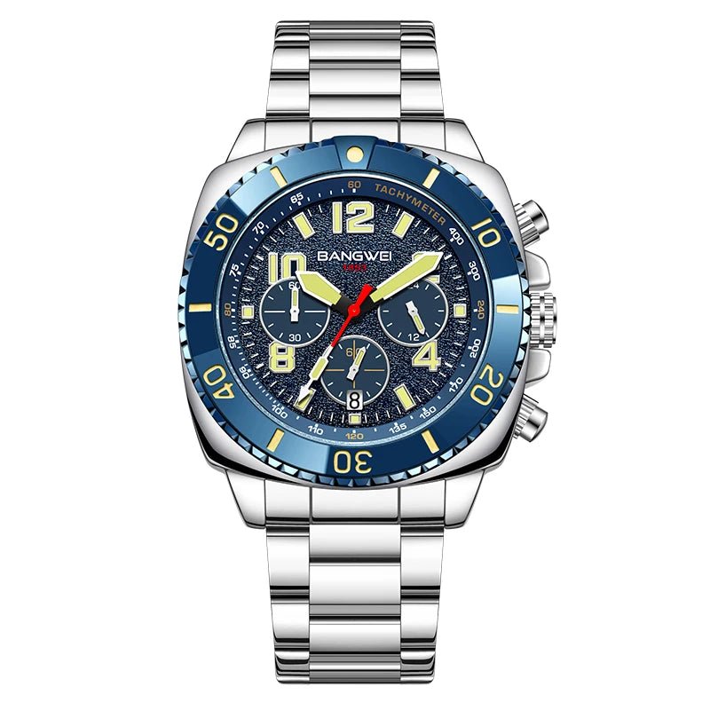 BANGWEI 2025 Luxury Watches Men Fashion Sports Quartz Wristwatches 30M Waterproof Luminous Chronograph Mens Watch Reloj Hombre - RELUX.STORE