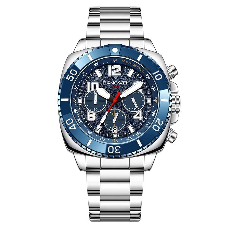 BANGWEI 2025 Luxury Watches Men Fashion Sports Quartz Wristwatches 30M Waterproof Luminous Chronograph Mens Watch Reloj Hombre - RELUX.STORE