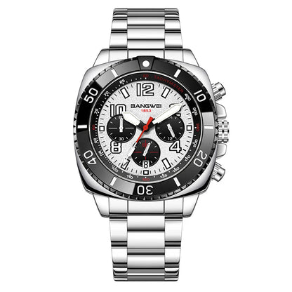 BANGWEI 2025 Luxury Watches Men Fashion Sports Quartz Wristwatches 30M Waterproof Luminous Chronograph Mens Watch Reloj Hombre - RELUX.STORE