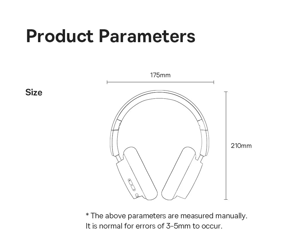 Baseus Bowie D05 Wireless Headphones – 3D Spatial Audio, Bluetooth 5.3, 40mm Drivers, Foldable Over - Ear Headset with 70H Playback - RELUX.STORE