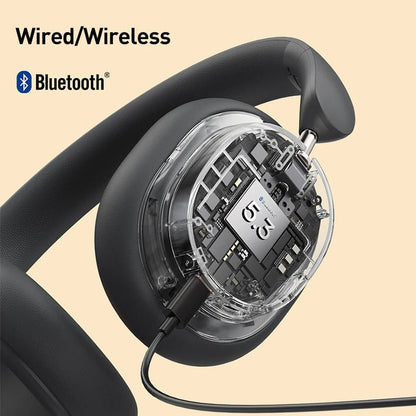 Baseus Bowie D05 Wireless Headphones – 3D Spatial Audio, Bluetooth 5.3, 40mm Drivers, Foldable Over - Ear Headset with 70H Playback - RELUX.STORE