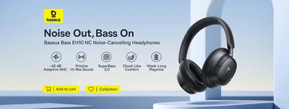 Baseus Bowie D05 Wireless Headphones – 3D Spatial Audio, Bluetooth 5.3, 40mm Drivers, Foldable Over - Ear Headset with 70H Playback - RELUX.STORE