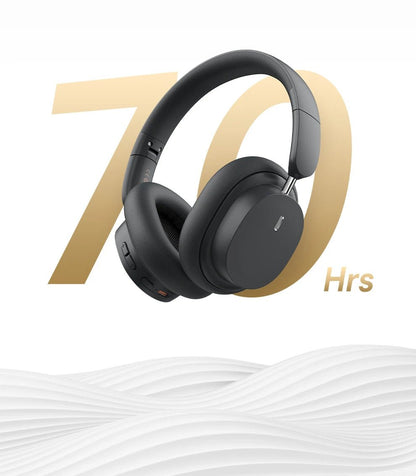 Baseus Bowie D05 Wireless Headphones – 3D Spatial Audio, Bluetooth 5.3, 40mm Drivers, Foldable Over - Ear Headset with 70H Playback - RELUX.STORE