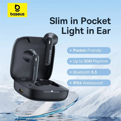 Baseus Bowie E16 Wireless Earphones Bluetooth 5.3 TWS Earbuds IPX4 Waterproof Earphone 30H Playtime 13mm Driver HIFI Headphones - RELUX.STORE