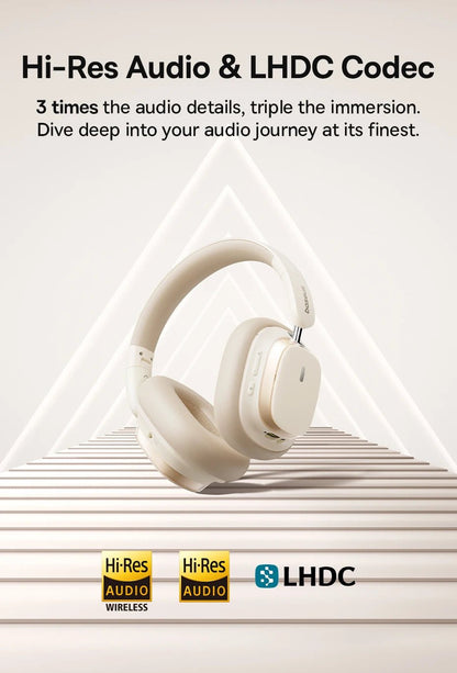 🎧 Baseus Bowie H1s Wireless Over - Ear Headphones – Hi - Res Spatial Audio & 46dB Noise Cancelling 🎶 - RELUX.STORE