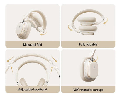 🎧 Baseus Bowie H1s Wireless Over - Ear Headphones – Hi - Res Spatial Audio & 46dB Noise Cancelling 🎶 - RELUX.STORE