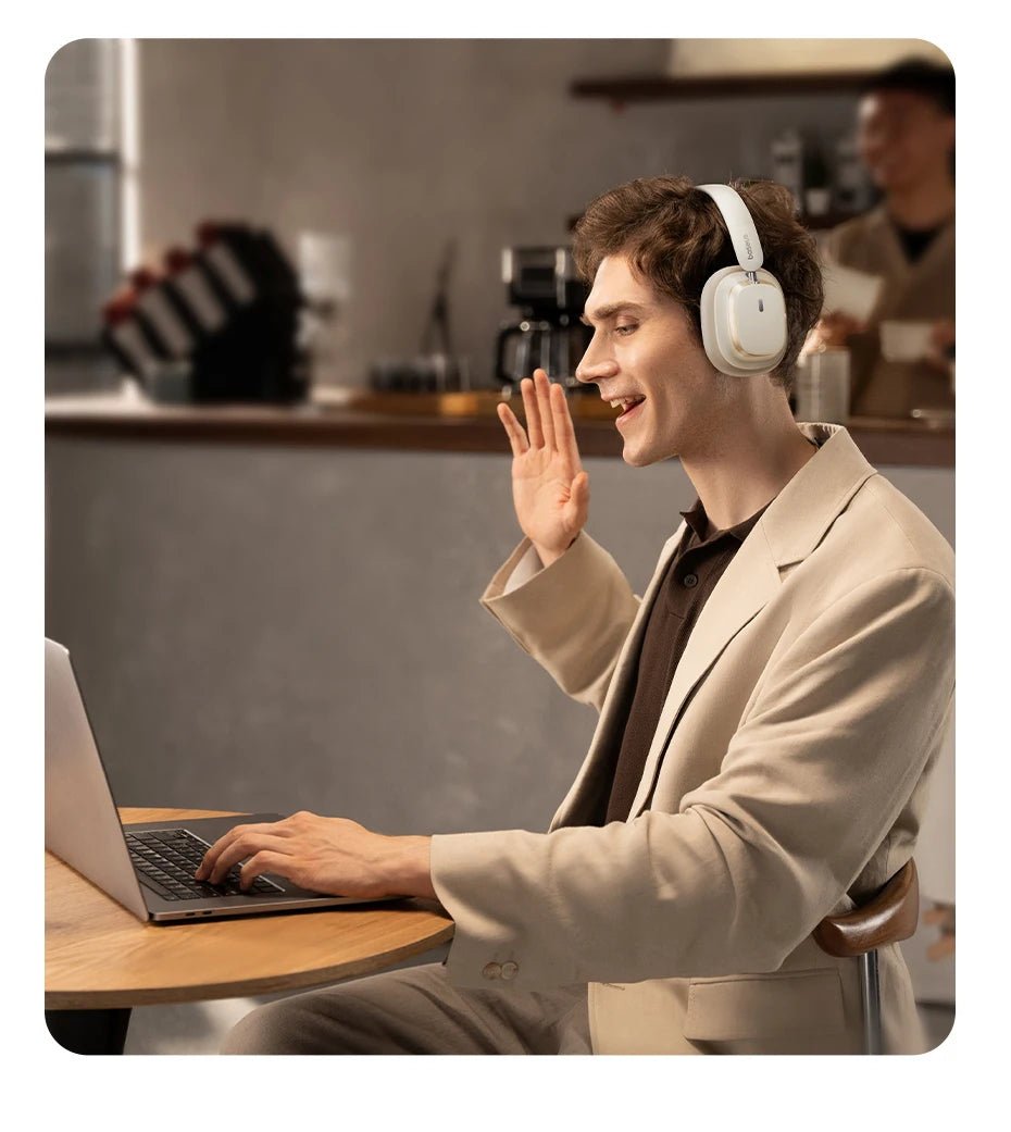 🎧 Baseus Bowie H1s Wireless Over - Ear Headphones – Hi - Res Spatial Audio & 46dB Noise Cancelling 🎶 - RELUX.STORE