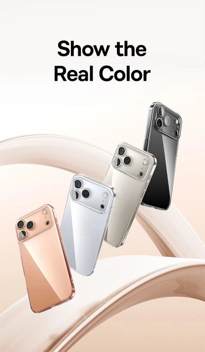 "Baseus Clear Soft TPU Case for iPhone 17 / 17 Pro Max / 17 Air – Ultra - Thin, Anti - Drop, Shockproof Protective Cover for iPhone 16 / 15 Pro Max" - RELUX.STORE