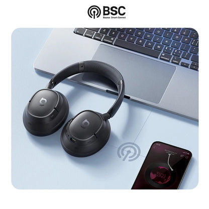"Baseus EH10 ANC Wireless Headphones – 45dB Adaptive Hybrid Noise Cancelling, Hi - Res LDAC, Bluetooth 6.0, 80H Playtime" - RELUX.STORE