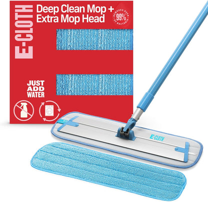 Deep Clean Mop, Microfiber Mop, Perfect Floor Cleaner for Hardwood, Laminate, Tile and Stone Flooring, Washable and Reusable, 100 Wash Promise