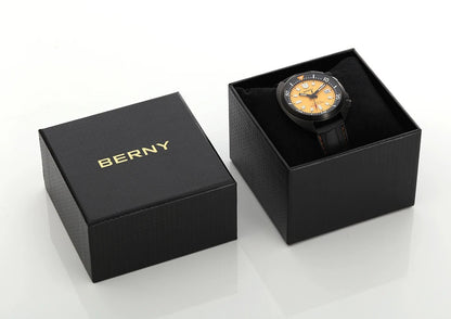 BERNY 20ATM Diver Watch For Men Mechanical Black Dial Original Design Top Automatic Sapphire Luxury Diving Luminous Men Watch - RELUX.STORE