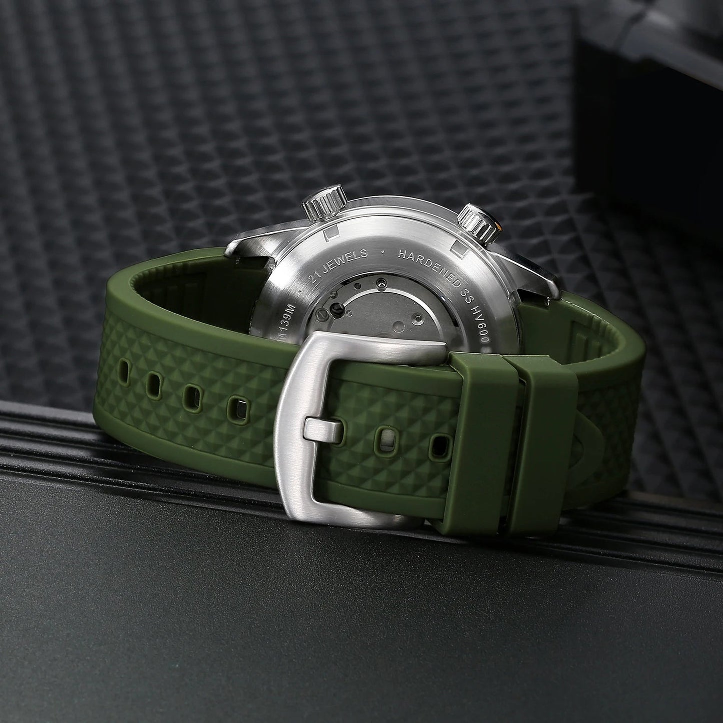 BERNY 20Bar Diver Men Mechanical Watch Miyota 8215 Super Luminous Sapphire Swiming Automatic Self Wind Silicone Men Wristwatch - RELUX.STORE