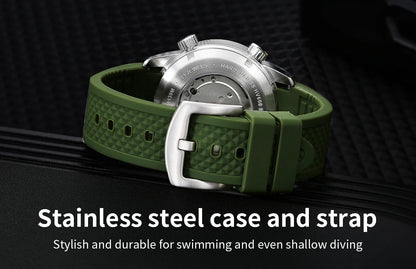 BERNY 20Bar Diver Men Mechanical Watch Miyota 8215 Super Luminous Sapphire Swiming Automatic Self Wind Silicone Men Wristwatch - RELUX.STORE