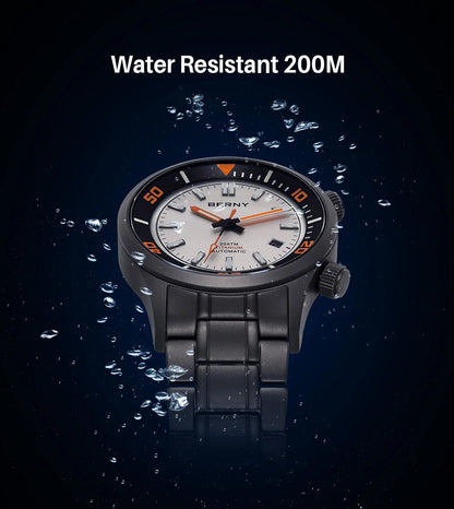 BERNY Automatic Full Titanium Diver Watch for Men Supper Luminous Sappire AR coated Miyota 8215 Compressor Mechanical Dive Watch - RELUX.STORE