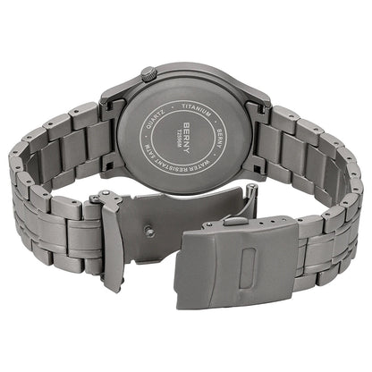 BERNY Titanium Watches for Men Classic Mens Field Pilot Watch Easy Read Outdoor Quartz Wristwatch Super Luminous Sapphire 5ATM - RELUX.STORE