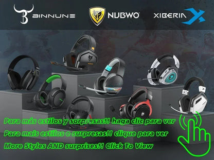 BINNUNE BW06 2.4GHz Wireless Gaming Headset – Bluetooth Headphones with Mic for PS5, PS4, PC & Mac - RELUX.STORE