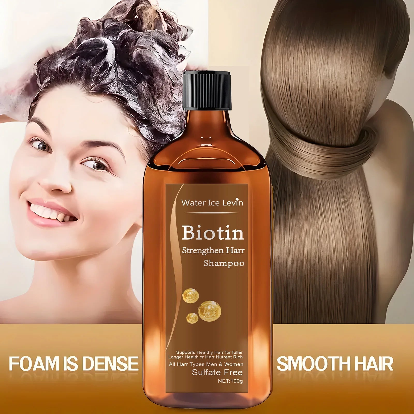 Biotin hair Growth shampoo anti - hair loss treatment for men and women rapid thickening and re - oil beauty health - RELUX.STORE