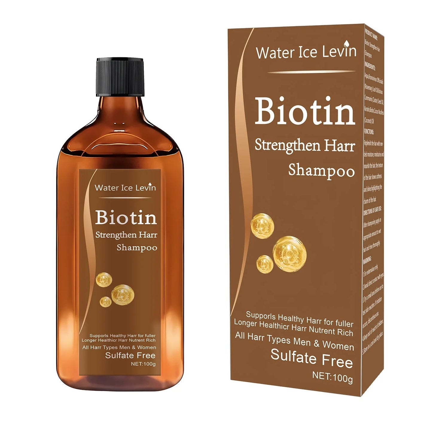 Biotin hair Growth shampoo anti - hair loss treatment for men and women rapid thickening and re - oil beauty health - RELUX.STORE