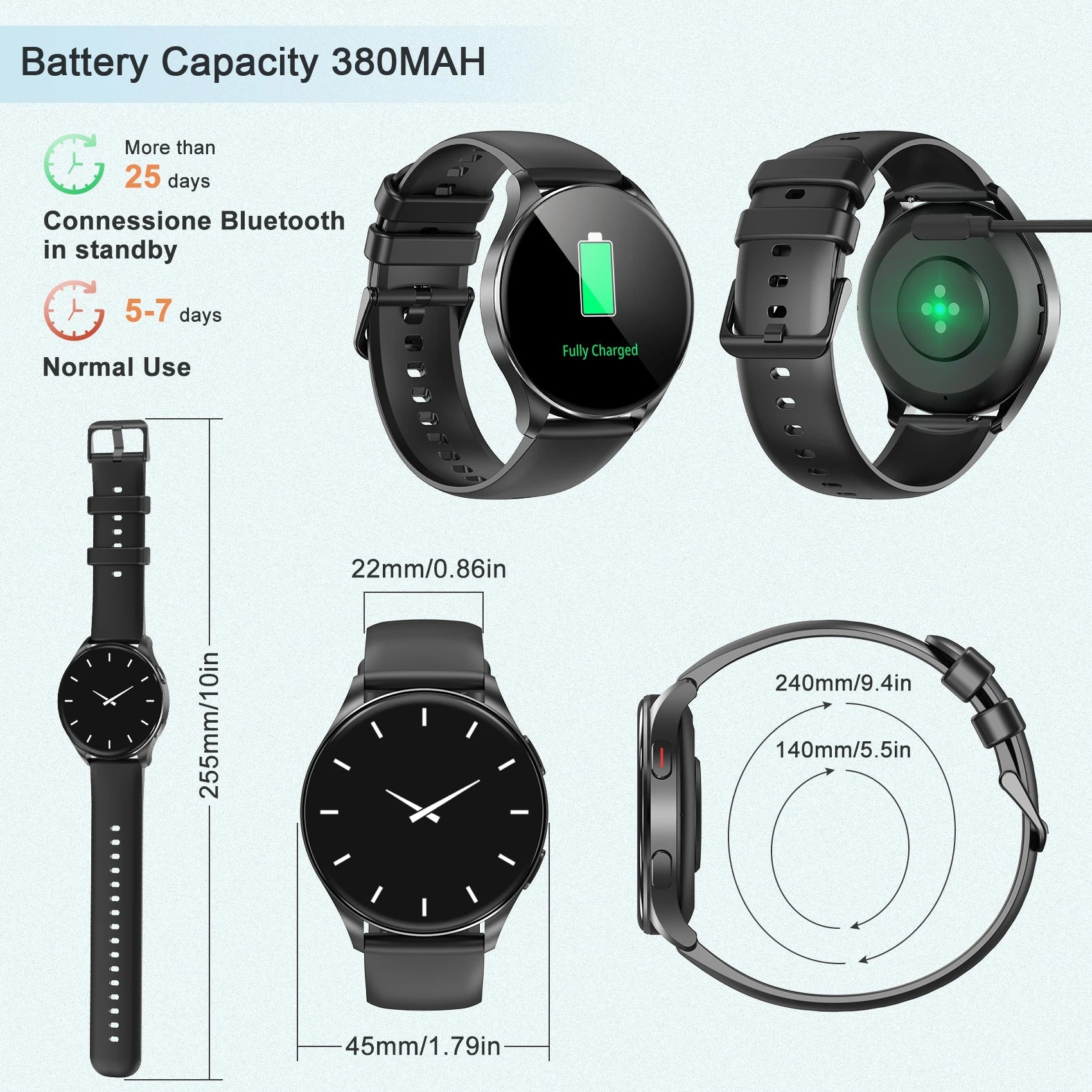 Blackview X20 Smart Watch with Health Monitoring Fitness Tracking 1.43” HD AMOLED Screen Bluetooth Watches for Men Women Gifts - RELUX.STORE
