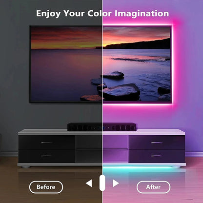“Bluetooth LED Strip Lights – Smart SMD 5050 Flexible Ribbon with APP & Remote Control for TV Backlight, Game Room & Home Decor” - RELUX.STORE