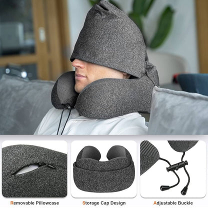 "Bluetooth Pillow with Cap – Wireless Music Travel Pillow with Built - in Headphones & Hands - Free Calling" - RELUX.STORE