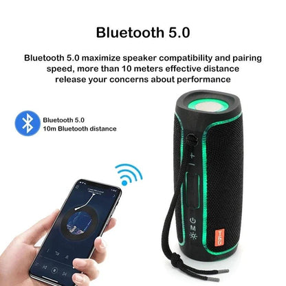 Bluetooth Speaker Wireless Waterproof Outdoor Stereo Bass USB/TF/FM Radio LOUD - RELUX.STORE