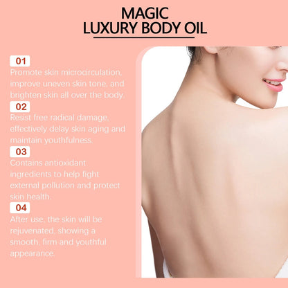 Body Firming Oil Deep Moisturizing Dry Skin Improve Sagging Skin Tightening Chest Thighs Nourishing Magic Luxury Body Care 100ml - RELUX.STORE